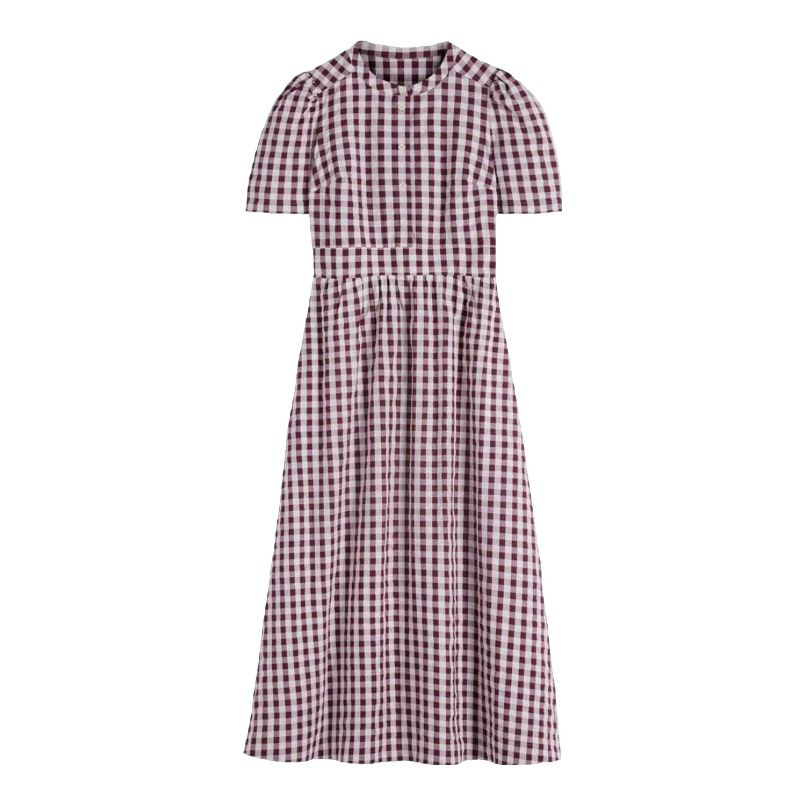 BODEN - Ivy Placket Cotton Midi Dress Boden US