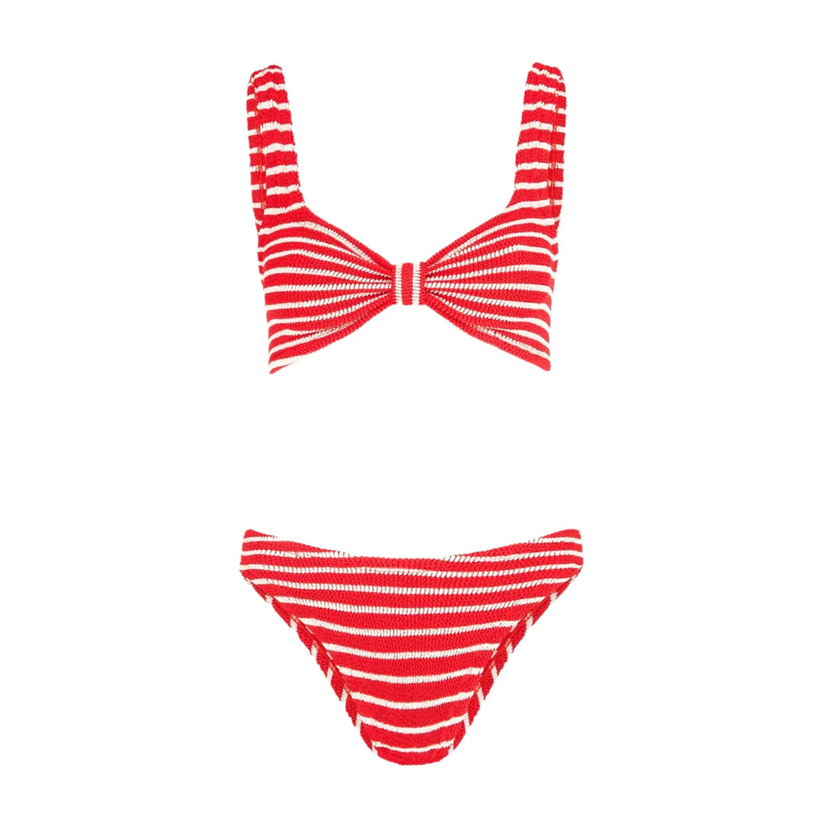 Bonnie Bikini in Red/White Stripe Hunza G