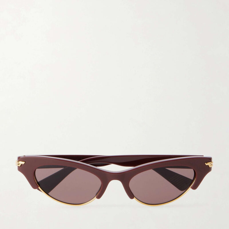 BOTTEGA VENETA EYEWEAR - Cat-eye acetate sunglasses