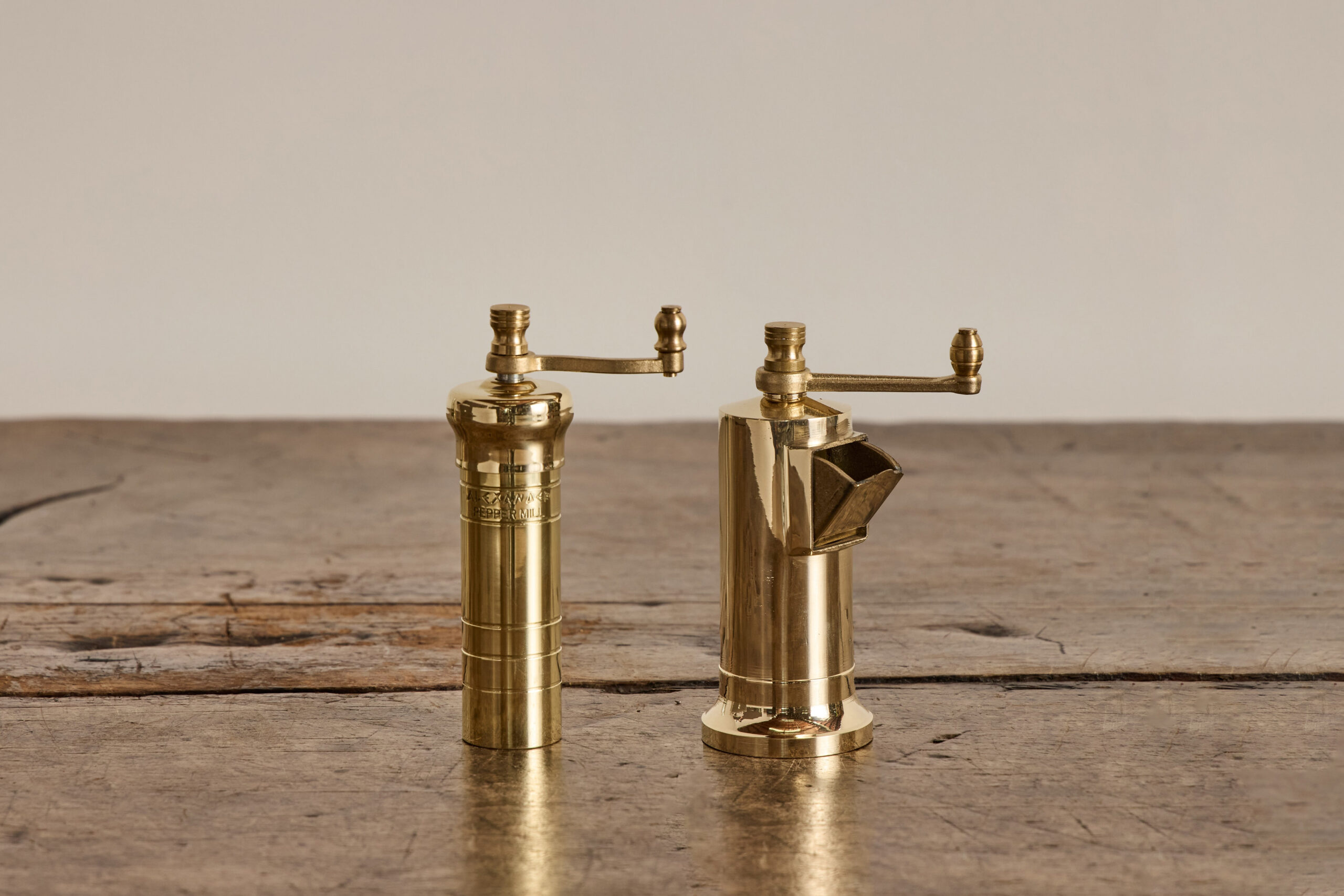 brass pepper mills