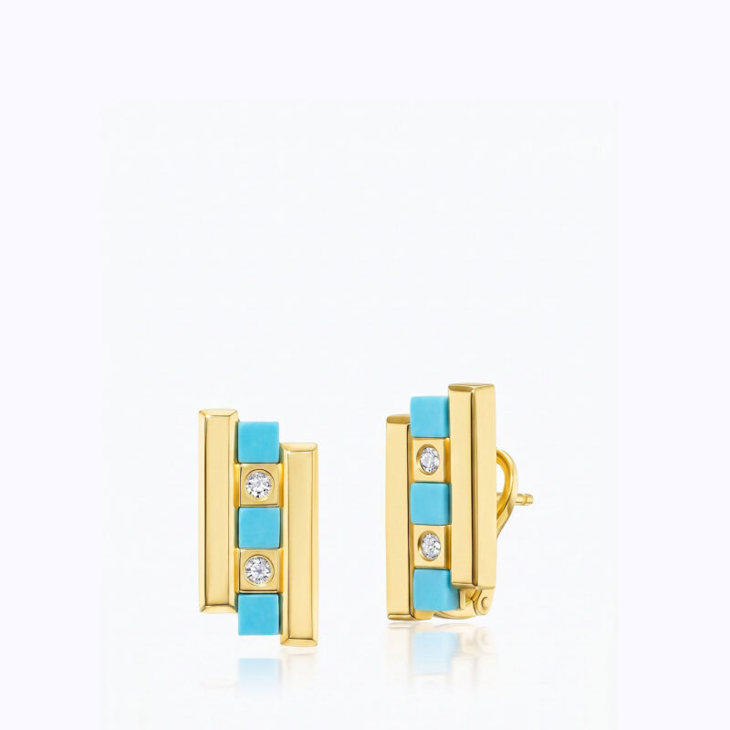 BRIONY RAYMOND - Carousel & Diamond Earrings