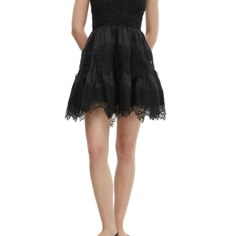 Brisa Mini Dress in Black Waimari