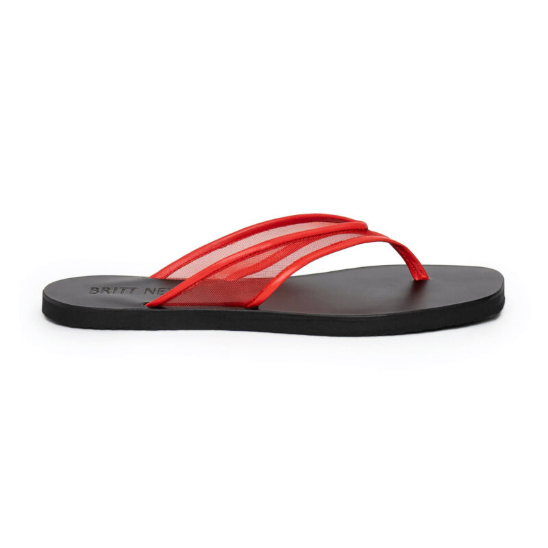 BRITT NETTA - Seline Mesh Flat Sandals Moda Operandi