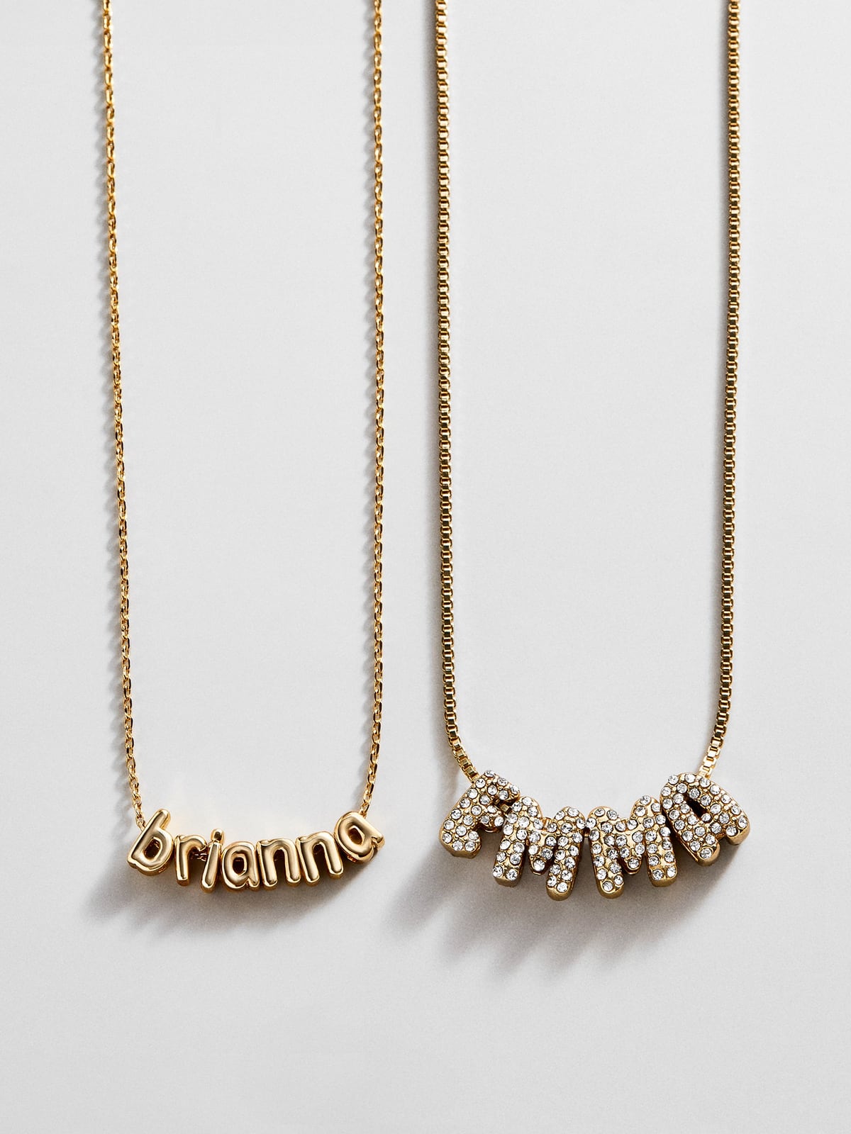Bubble Letter Custom Necklace - Small Bubble Letter BaubleBar