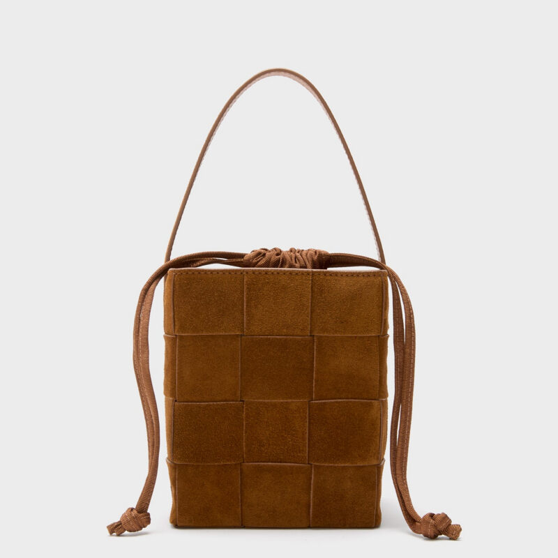 Cacao Laith Woven Top Handle Bag Loeffler Randall