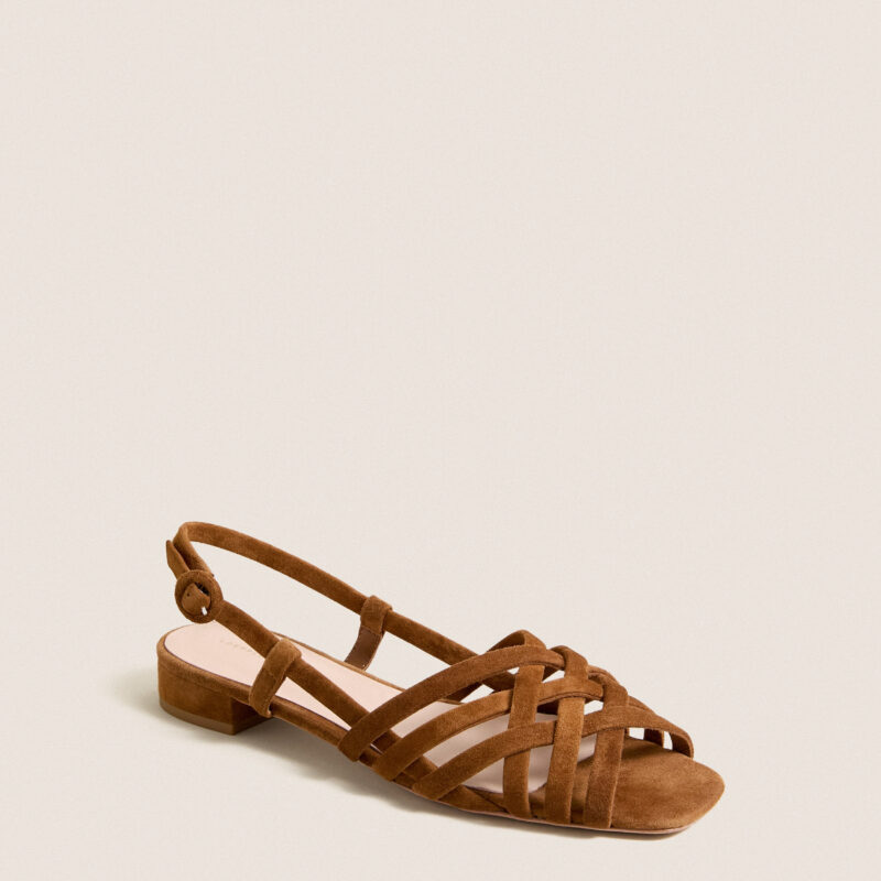 Cacao Suede Shelly Sandals Loeffler Randall