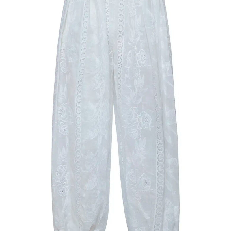Calloway Pant in White Hunter bell