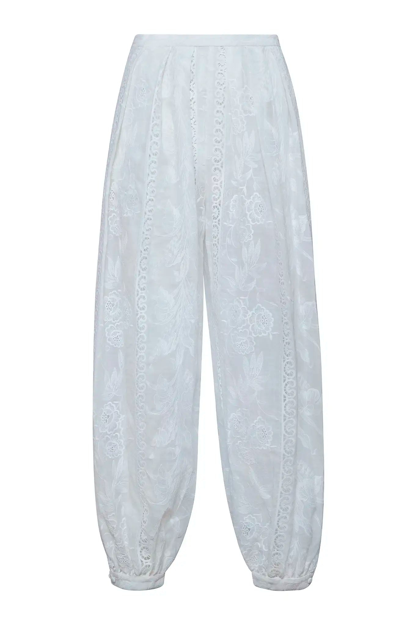 Calloway Pant in White Hunter bell