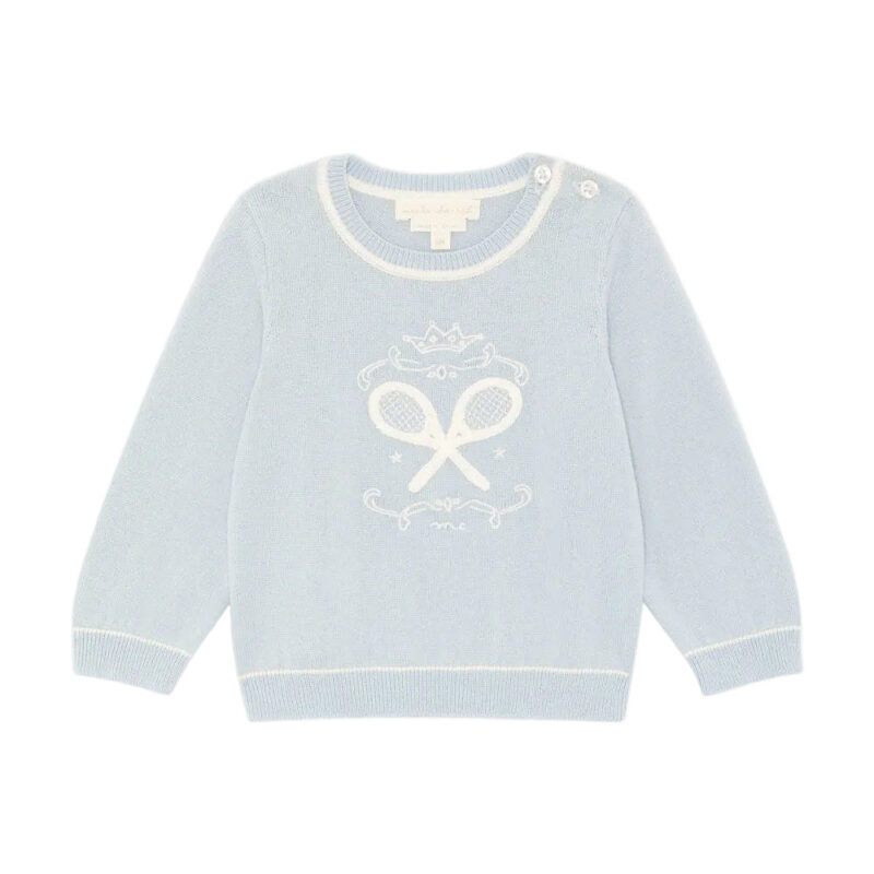 Camille Tennis Baby Jumper in Blue Marie-Chantal