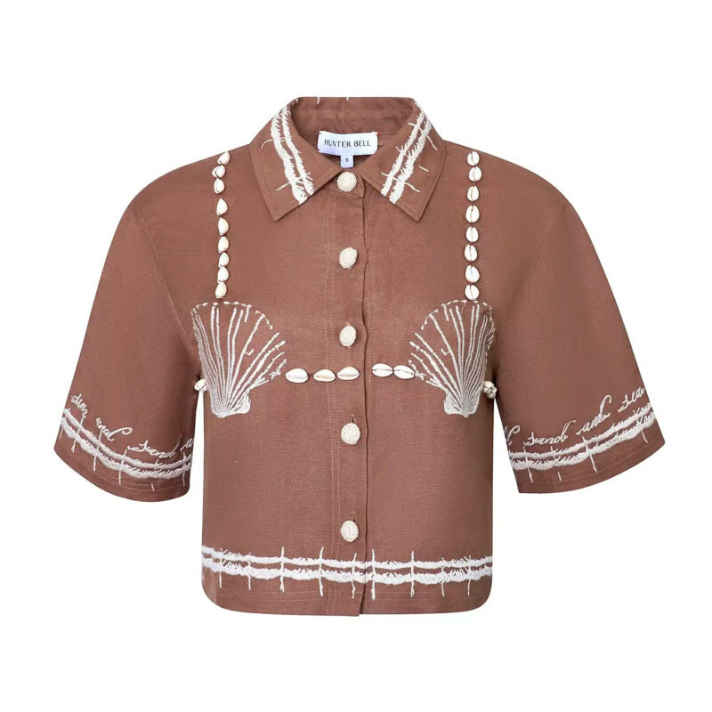 Camp Shirt in Shell and Tell Hunter bell