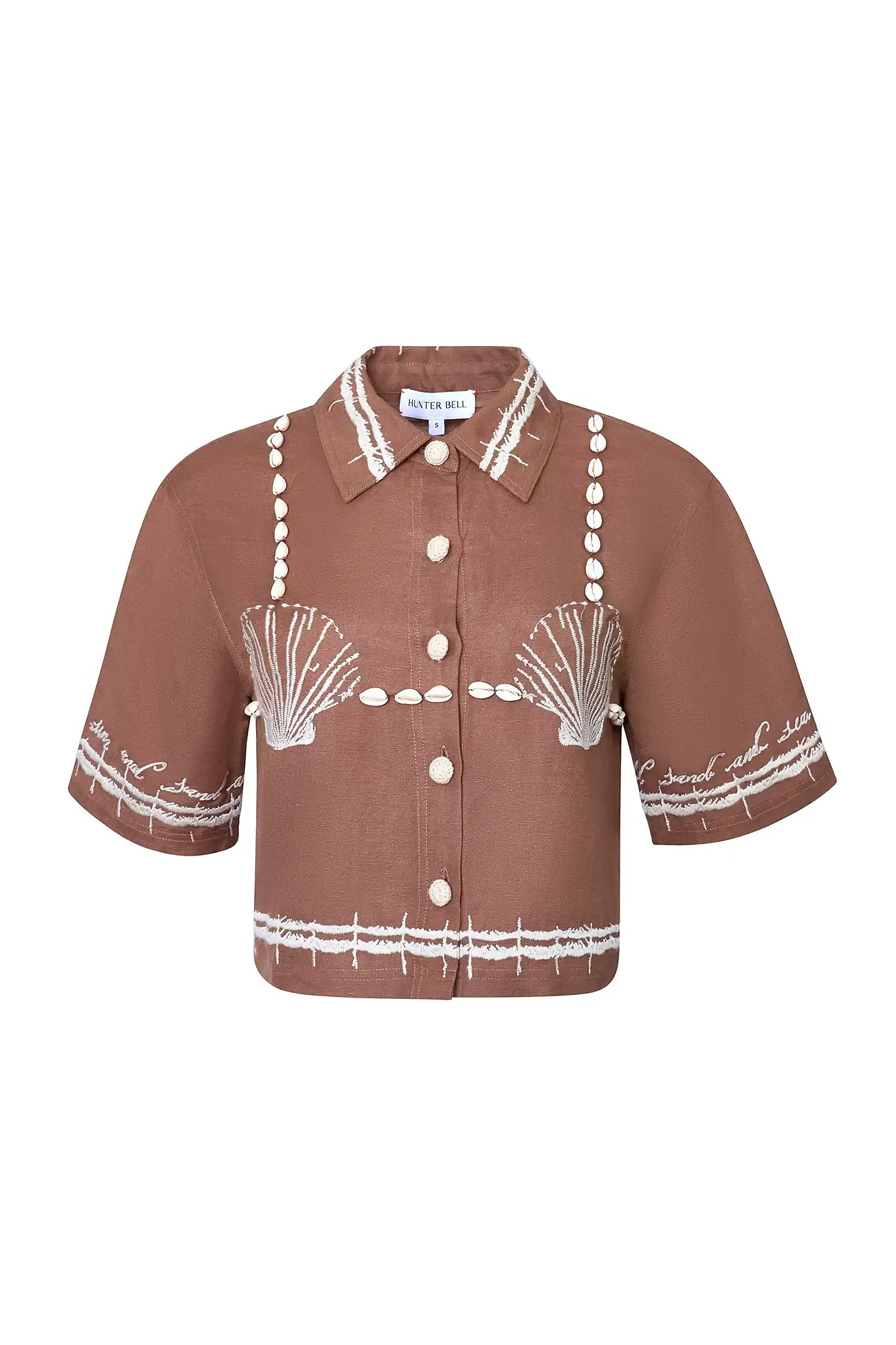 Camp Shirt in Shell and Tell Hunter bell