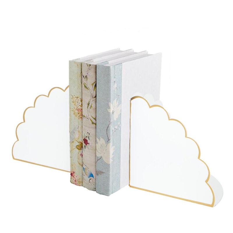 Cece Scalloped Bookends Old World Design