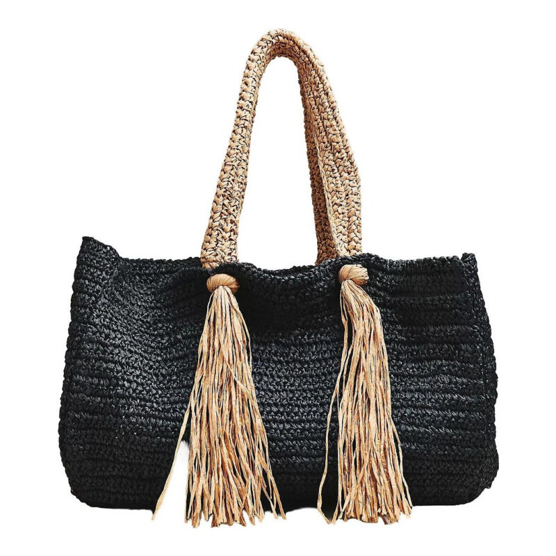CELANDINE | Raffia Fringe Tote Anthropologie