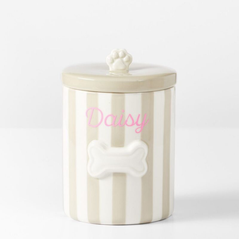 Ceramic Dog Treat Jar