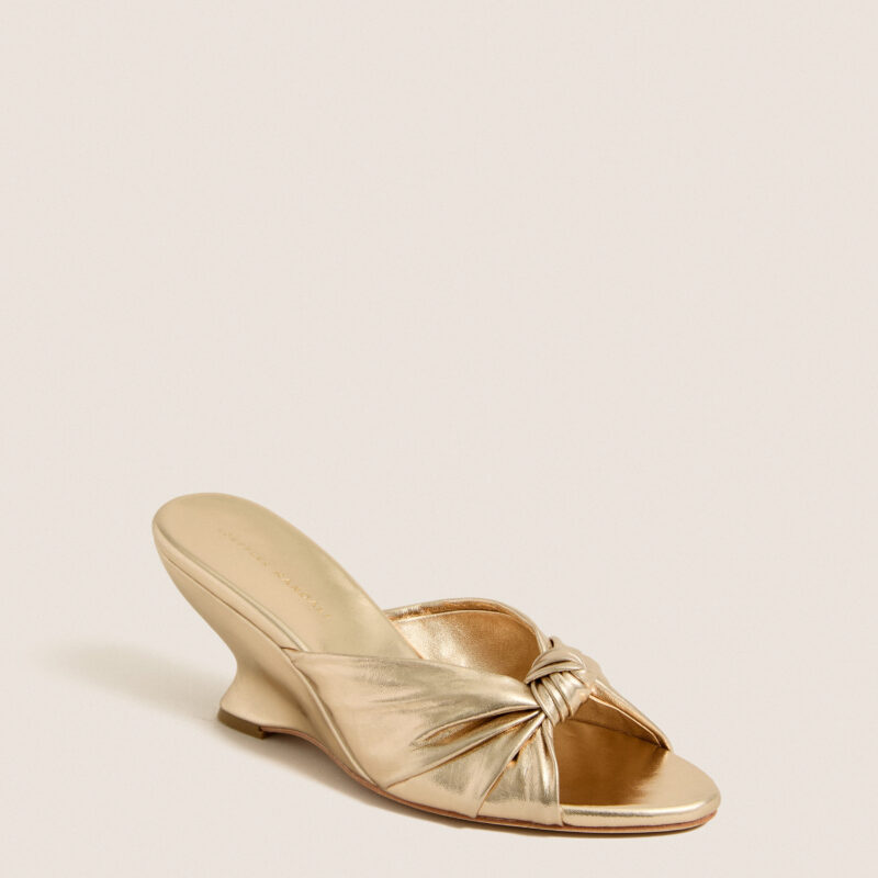 Champagne Metallic Marsy Wedges Loeffler Randall