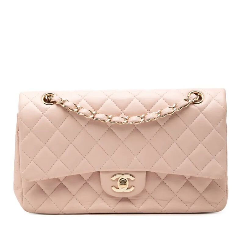 CHANEL Pre-Owned 2016-2017 Medium Classic Lambskin Double Flap shoulder bag
