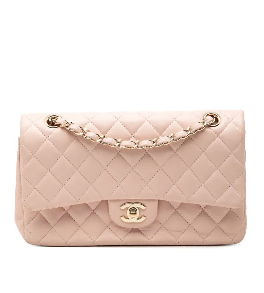 CHANEL Pre-Owned 2016-2017 Medium Classic Lambskin Double Flap shoulder bag