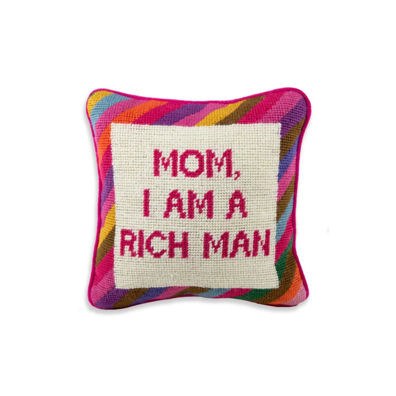 Cher Knows Best Needlepoint Pillow Furbish Studio