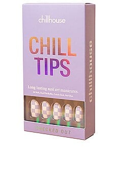 Chillhouse Checked Out Chill Tips Press-On Nails in Checked Out from Revolve.com