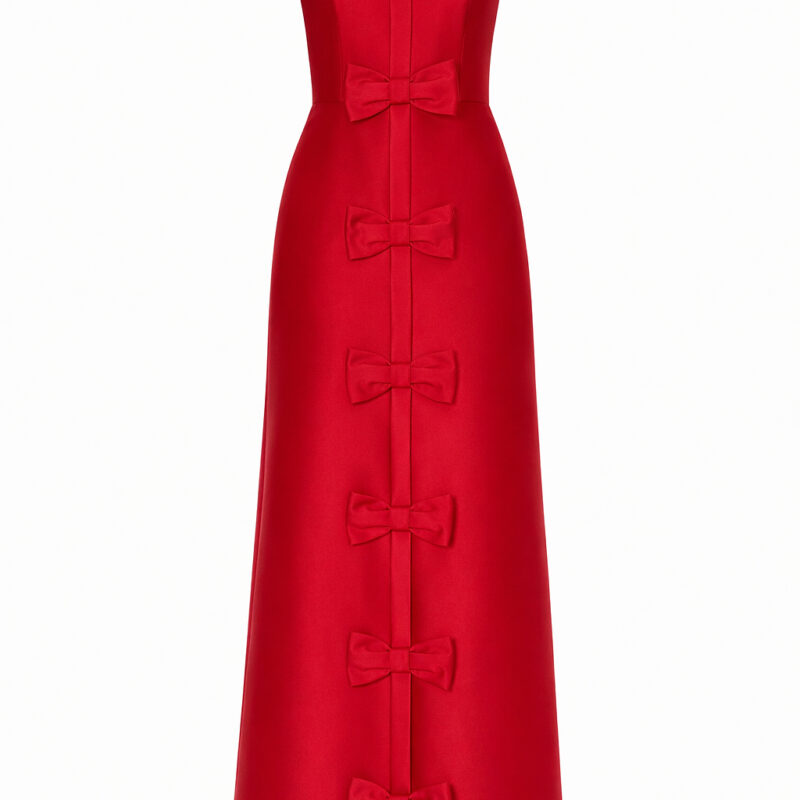 Chloe Silk and Wool A-Line Gown Alexia Maria Collection