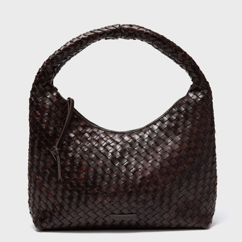 Chocolate Woven Leather Willow Bag Loeffler Randall