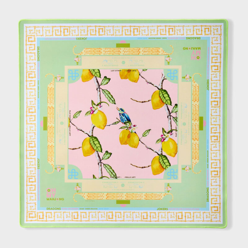Citrus Songbird Playing Mat Oh My Mahjong