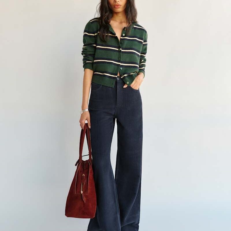 Clara Cashmere Crew Cardigan
