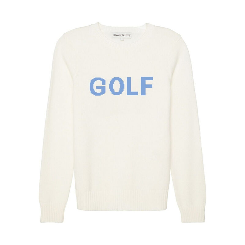 Classic Crew - Golf in Ivory and Cornflower ellsworth+ivey