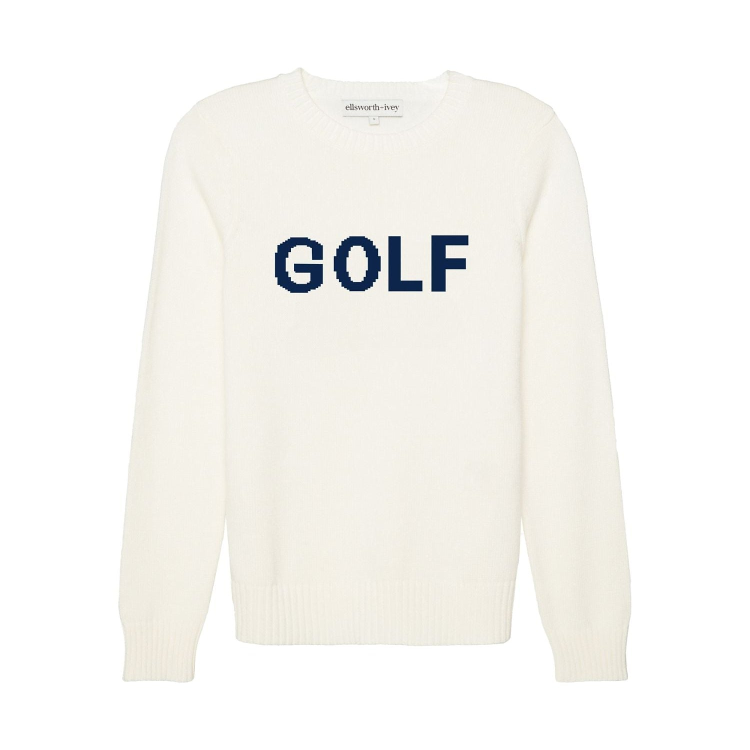 Classic Crew - Golf in Ivory and Navy ellsworth+ivey