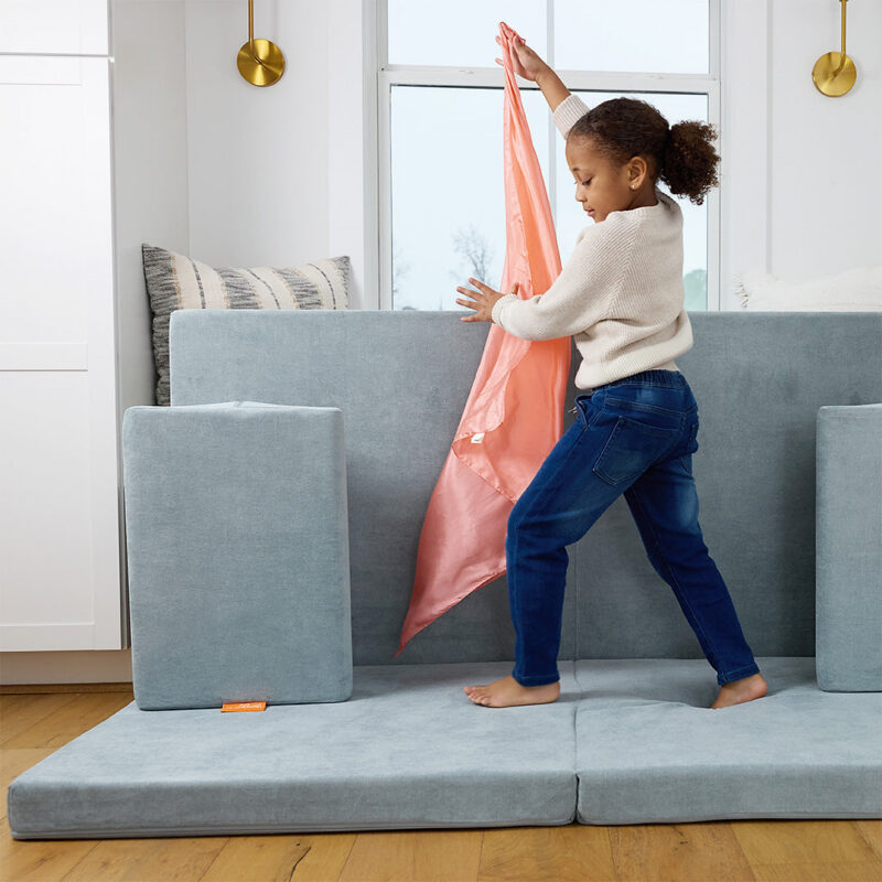 Classic Playsilk in Peach Nugget Couch