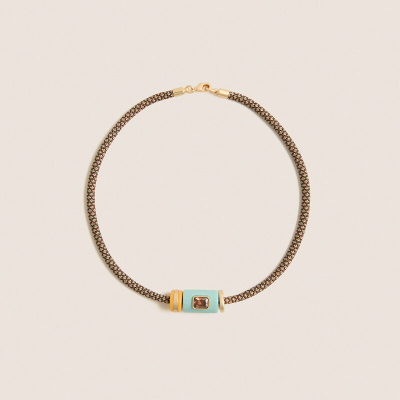 Cloud Cylinder Cord Necklace Roxanne Assoulin