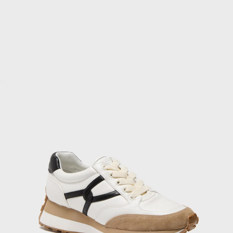 Coconut and Black Valentina Sneakers Veronica Beard