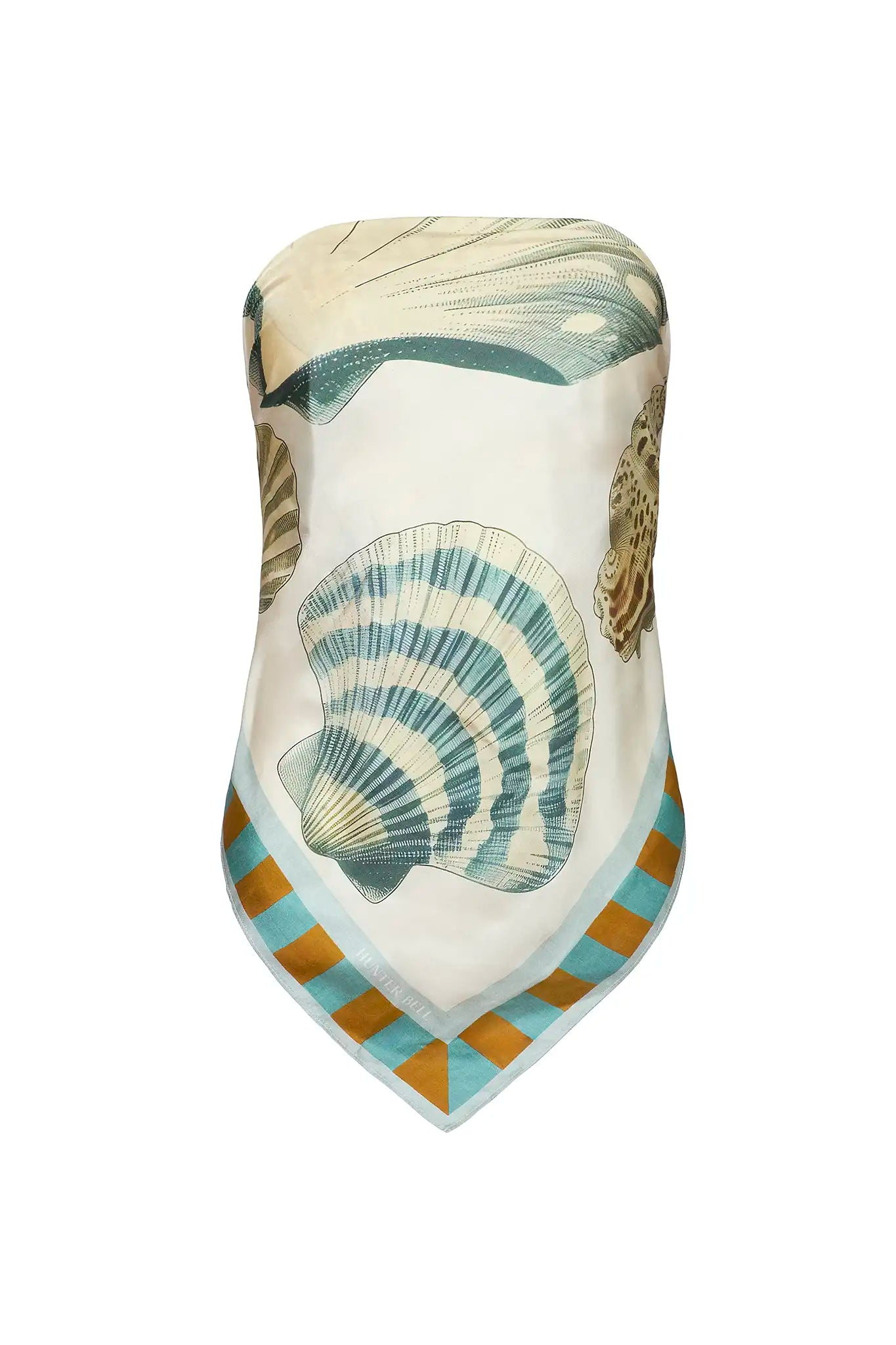 Coquille Scarf in Somers Shell Cream Hunter bell