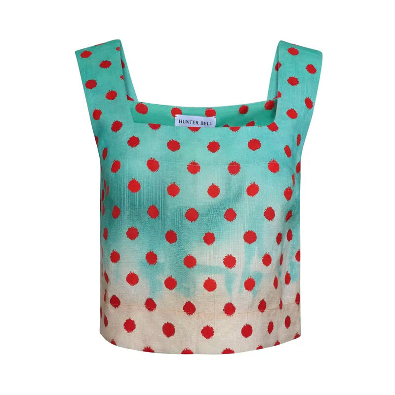 Corby Top in Coral Reef Ombre Hunter bell