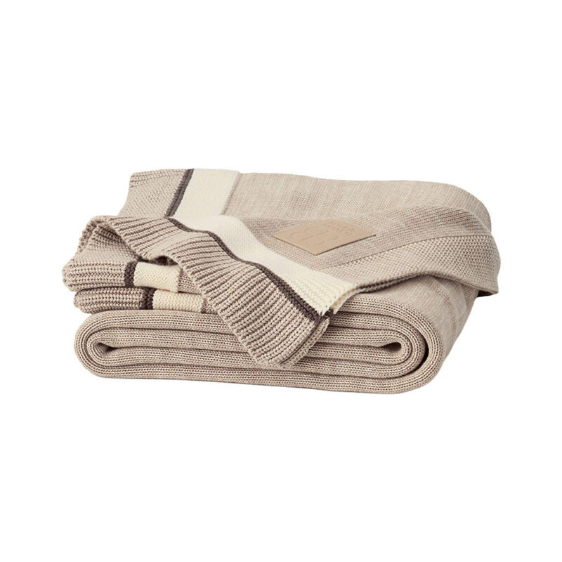 Court Knit Throw Blanket in Heathered Oatmeal Boll & Branch