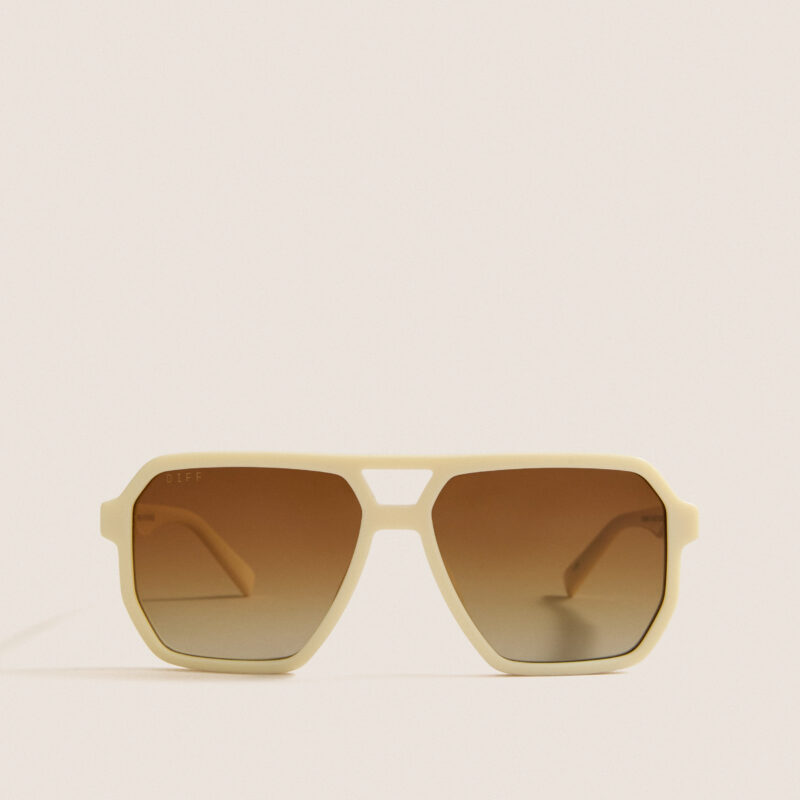 Courtside Ivory Polarized Cameron Sunglasses DIFF Eyewear
