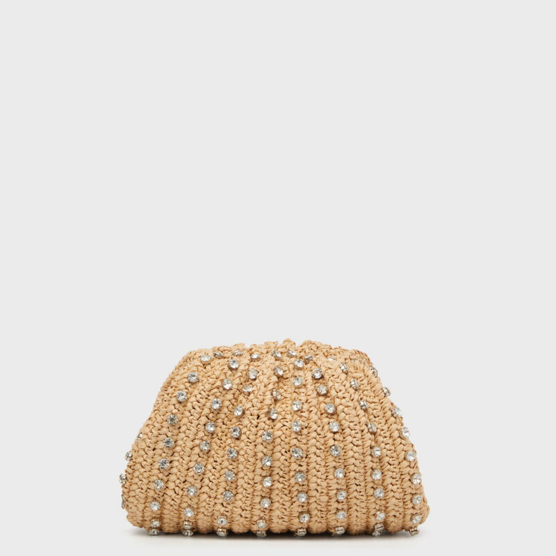 Crochet Natural Raffia Bailey Clutch Loeffler Randall