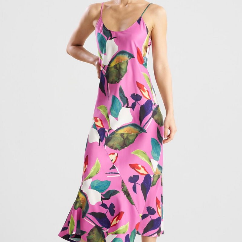 Daido Slip Dress Magenta The Natori Company