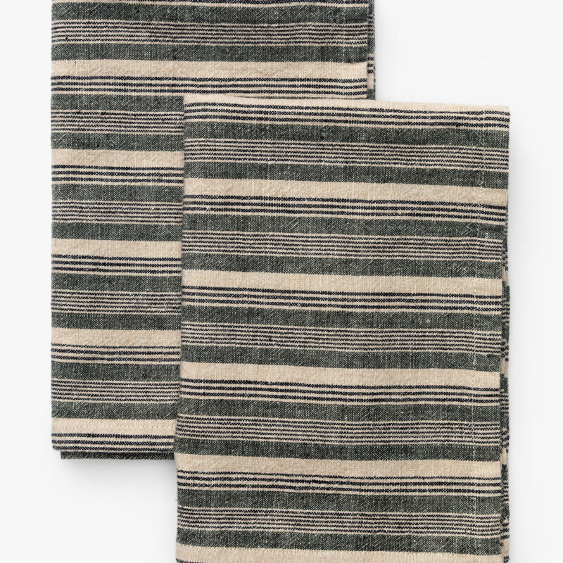 Darnell Stripe Tea Towels (Set of 2) McGee & Co