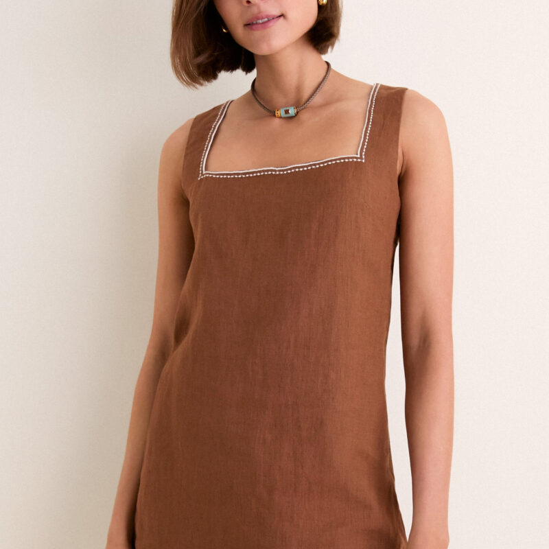 Deep Ochre Shanice Dress Veronica Beard