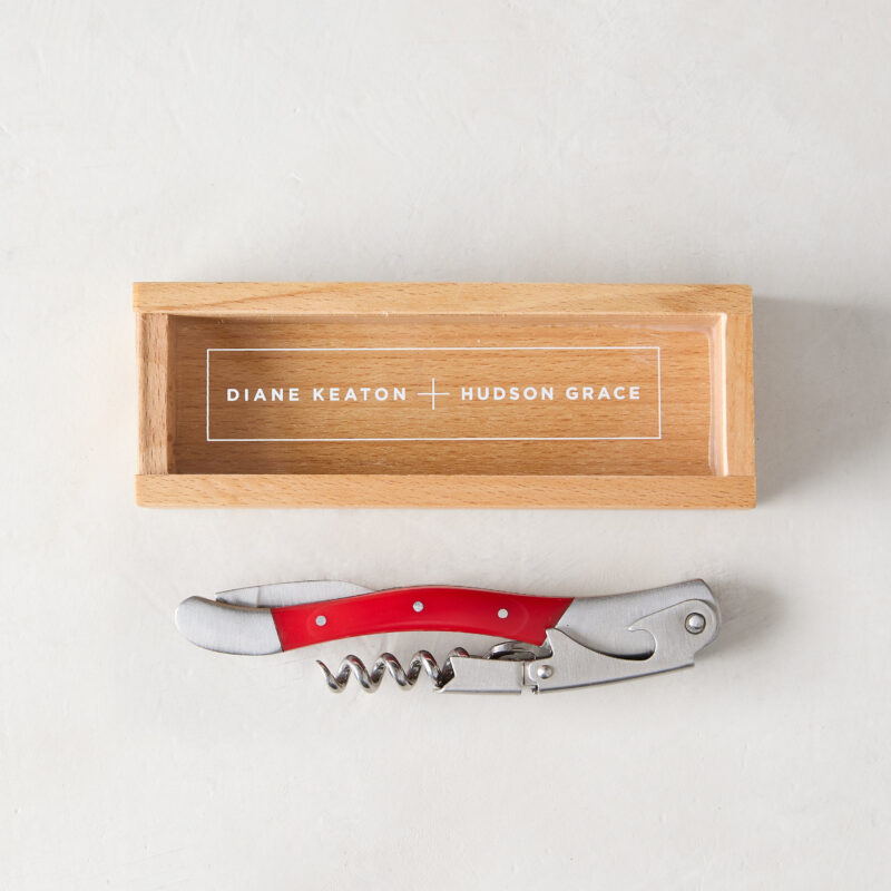 Diane Keaton + Hudson Grace “Keaton Red” Wine Corkscrew Kiss That Frog