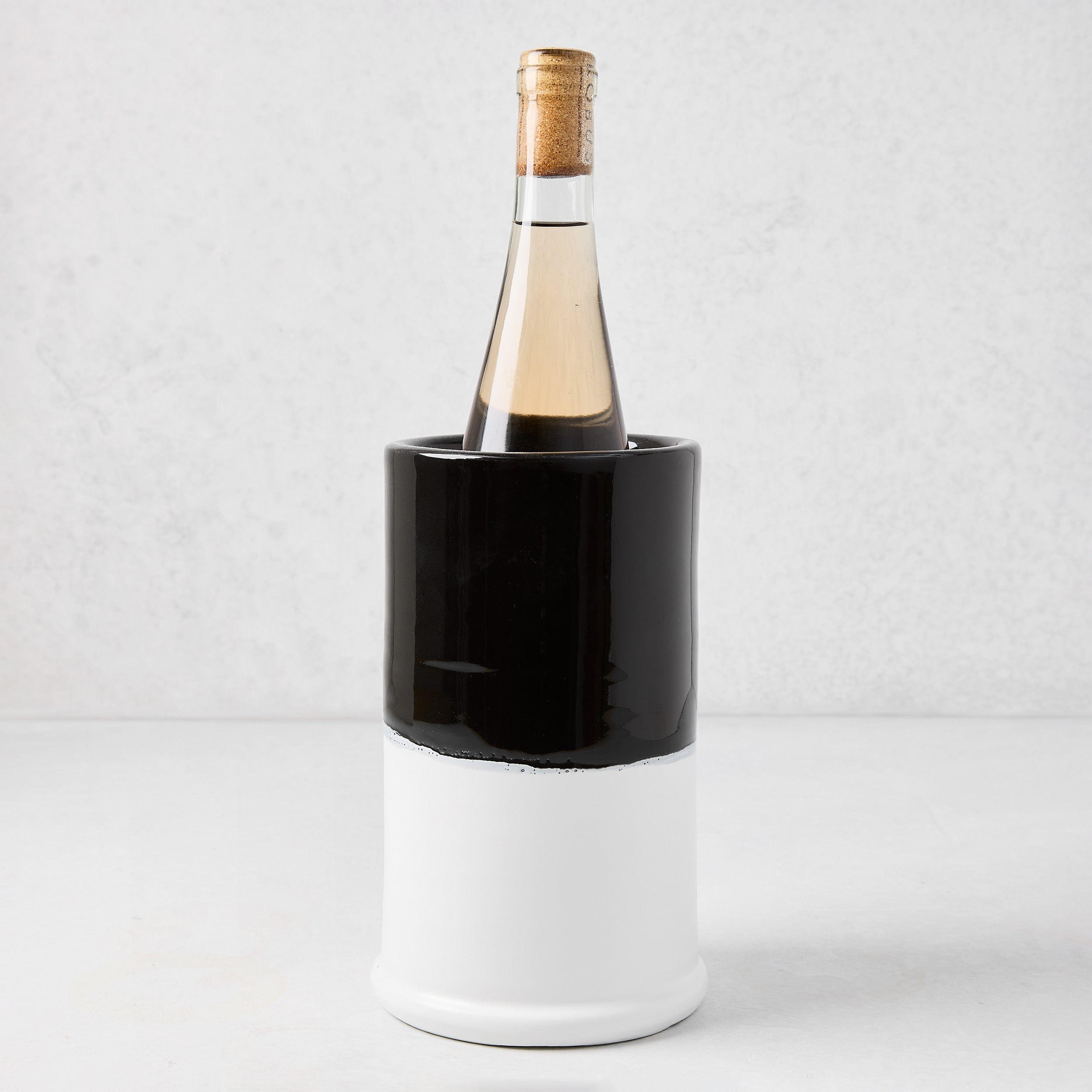 Diane Keaton + Hudson Grace Black and White Dipped Wine Chiller IMA