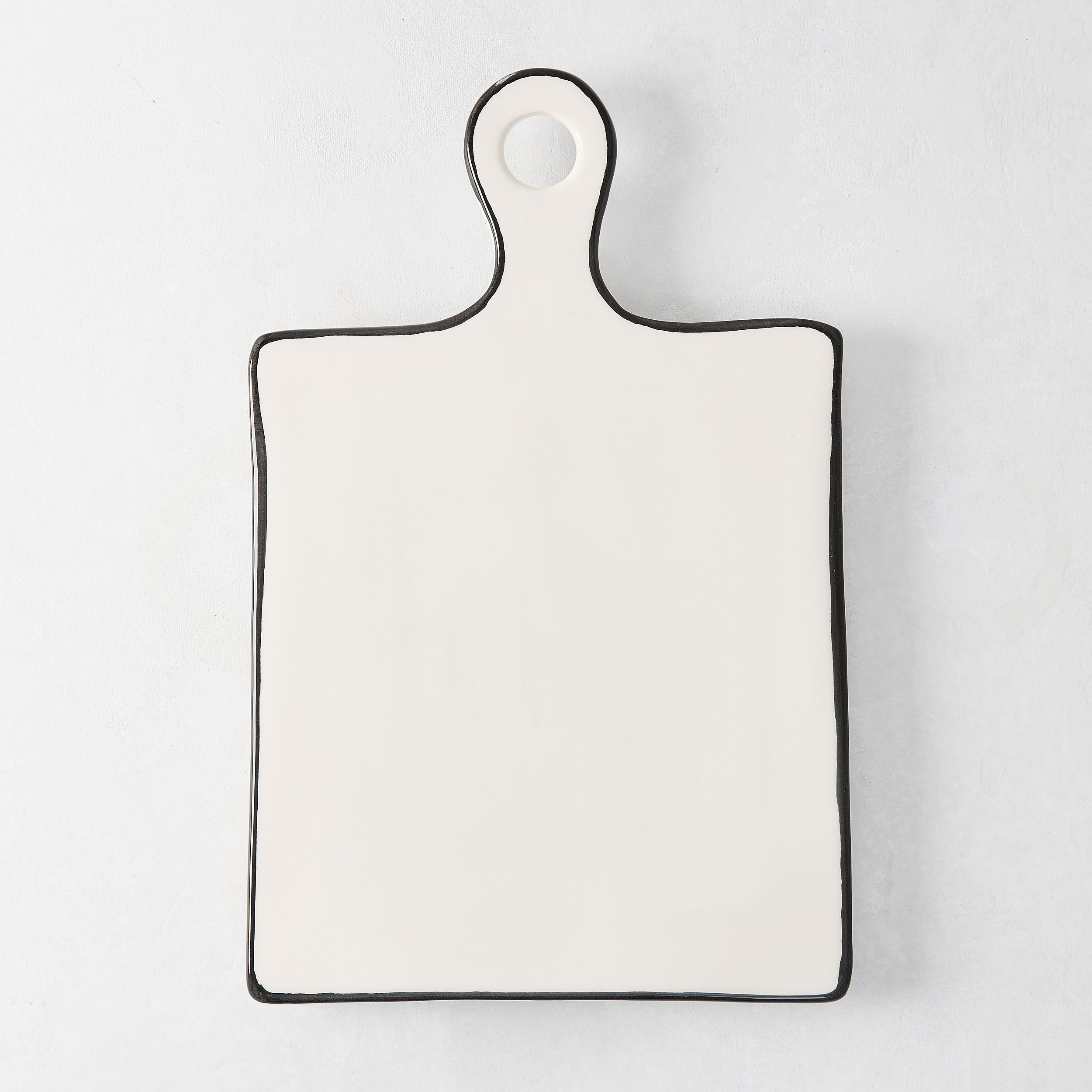 Diane Keaton + Hudson Grace Ceramic Cheese Board with Black Trim Ceramica Cuore