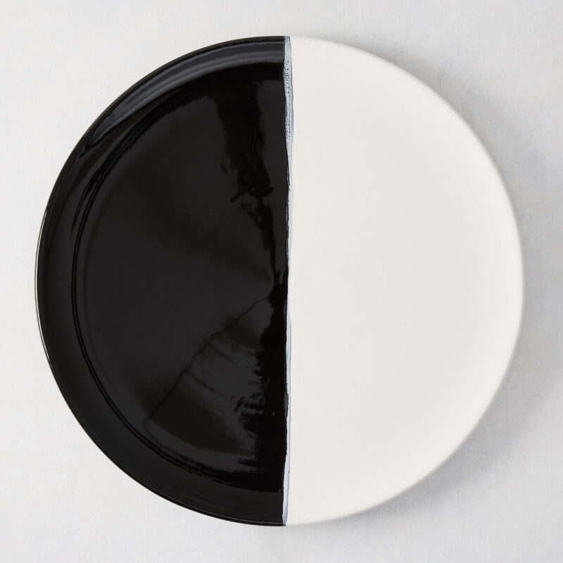 Diane Keaton + Hudson Grace Domino Half-Dipped Round Serving Platter IMA