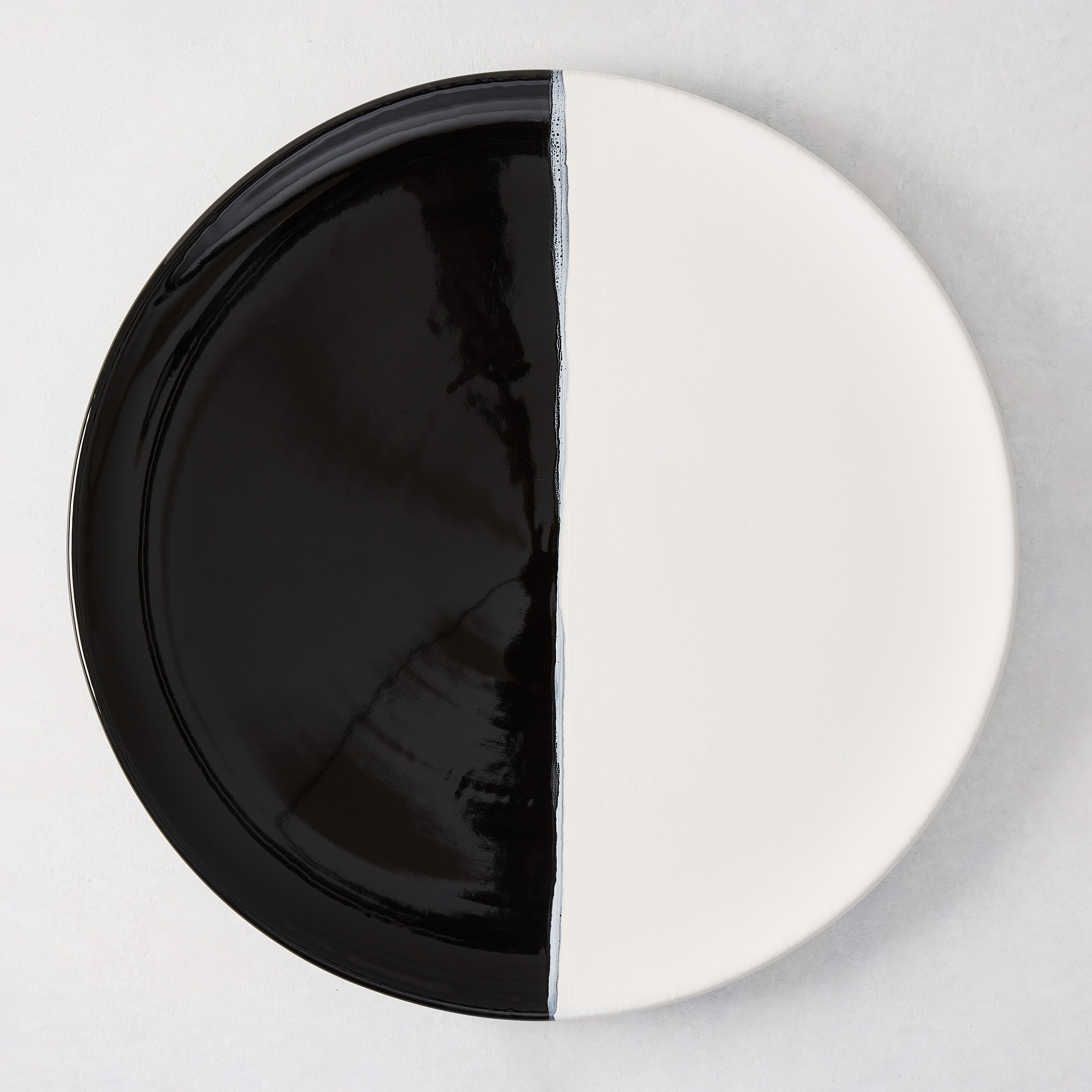 Diane Keaton + Hudson Grace Domino Half-Dipped Round Serving Platter IMA