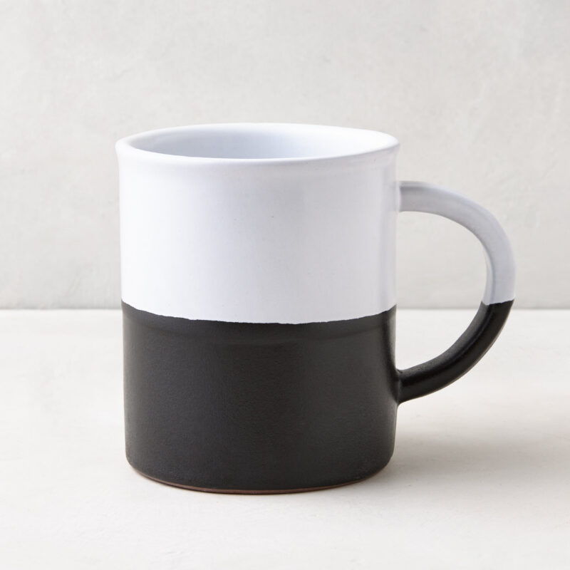 Diane Keaton + Hudson Grace Domino Half-Dipped Stoneware Mug Vasicol