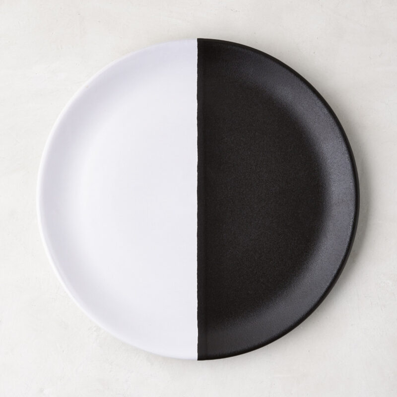 Diane Keaton + Hudson Grace Domino Half-Dipped Stoneware Salad Plate Vasicol