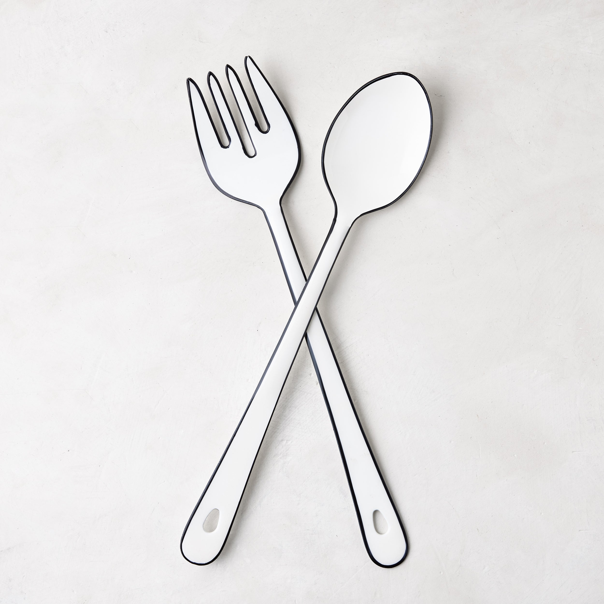 Diane Keaton + Hudson Grace Enamel 2-Piece Serving Set Be Home