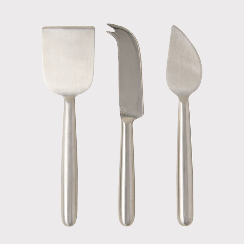 Diane Keaton + Hudson Grace Stainless Steel 3-Piece Cheese Knife Set Be Home