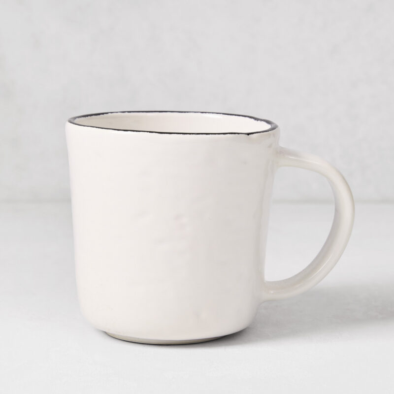 Diane Keaton + Hudson Grace Studio Black Rim Stoneware Mug Matceramica
